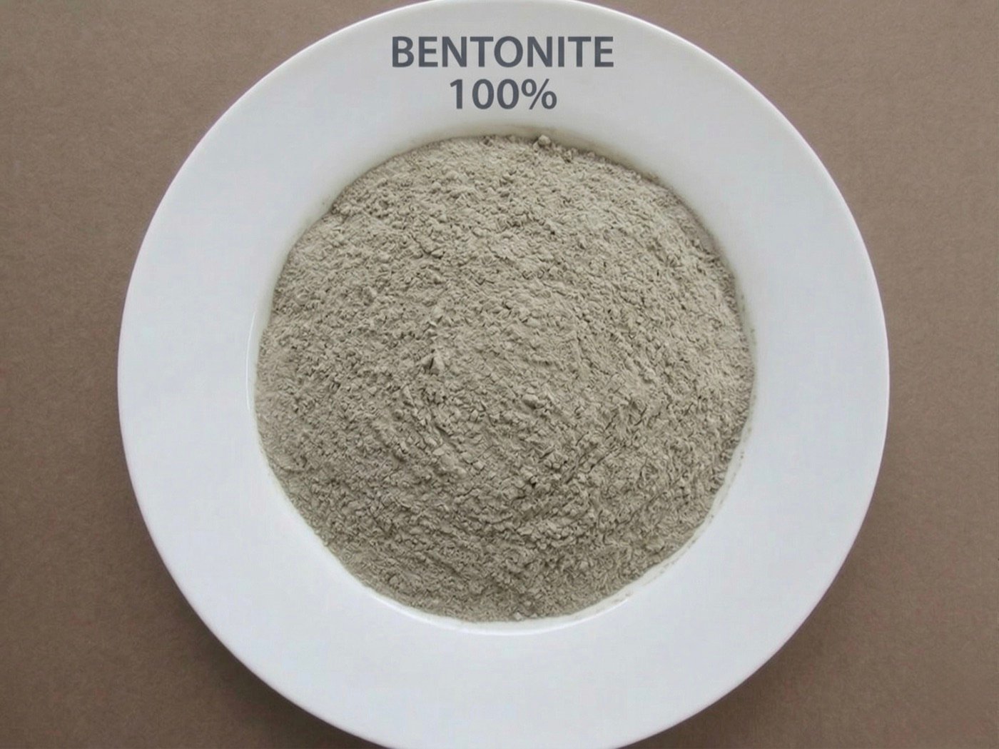 Bentonite powder sample