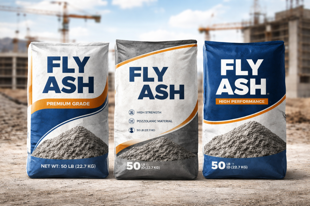 Fly ash 25kg PP bags export packaging China