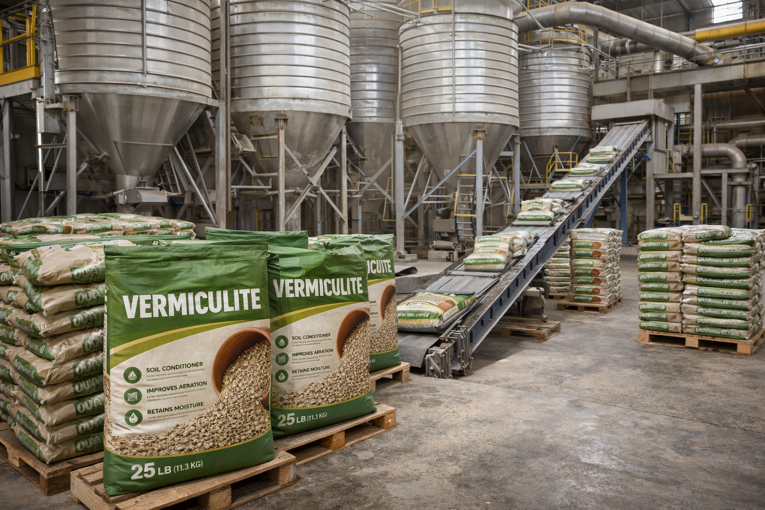 Expanded vermiculite insulation horticulture grade China supplier