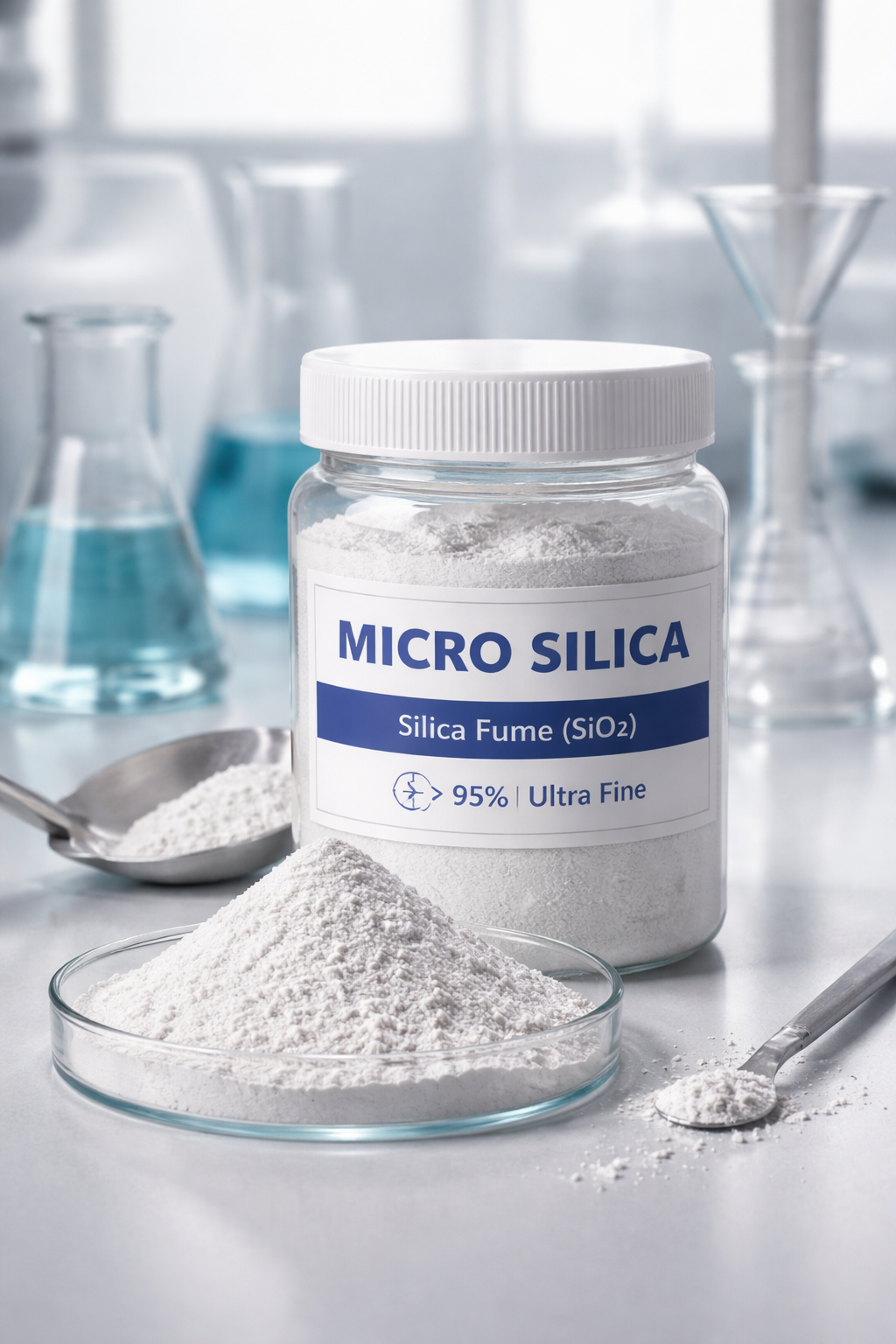 Micro Silica In Laboratory Setting