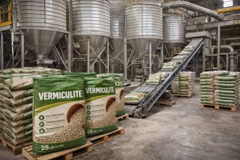 Expanded vermiculite for fireproofing and insulation